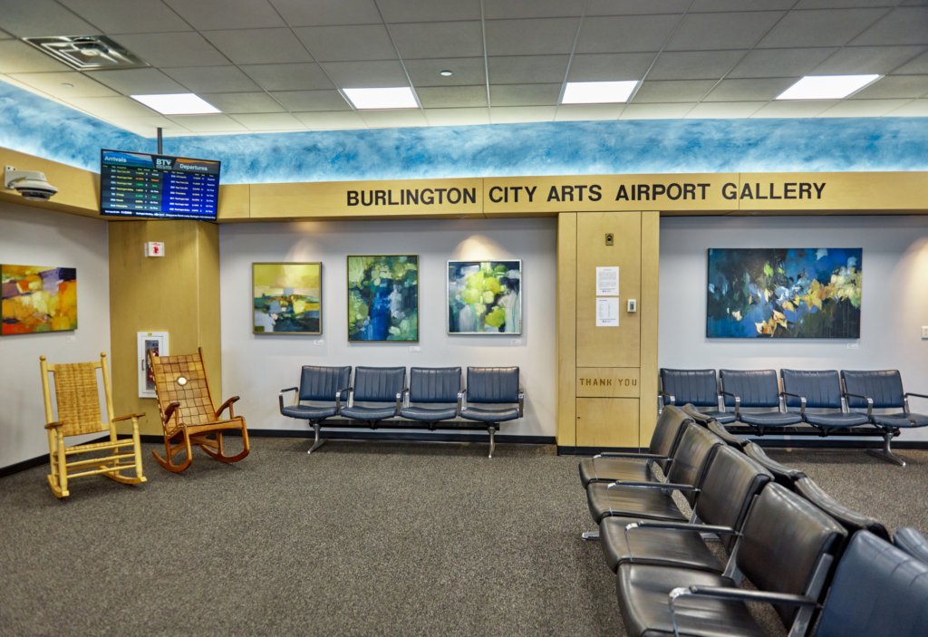 Burlington City Arts (BCA) Airport Gallery, rotating art exhibits 